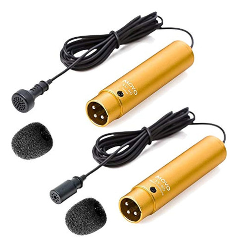 Set De Microfono Lavalier Movo Lv-6 Xlr - Microfono Omnidire