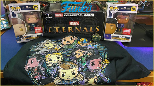 Funko Pop! Marvel: Eternals Collector Corps Playera 2 Funkos