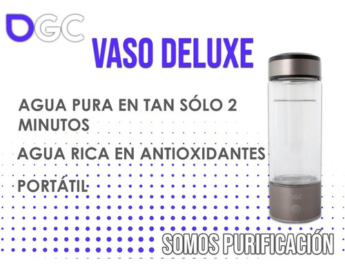 Imagen 2 de 3 de Botella Agua Hidrogenada Ionización Deluxe Envío Gratis