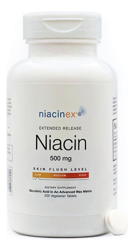 Suplemento Niacin - Tabletas De 500 Mg Equilibrio Del Colest