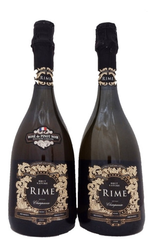 Espumante Rime Brut Nature Champenoise + Rose Pinot Noir X2
