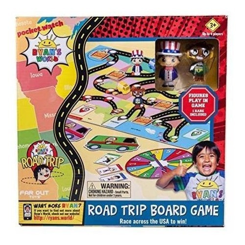 Far Out Toys Ryan's World Road Trip Board Game, Viaje