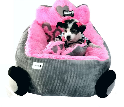 Cama Para Perro Carroza +nombre+cojines Talla S Raza Pequeña