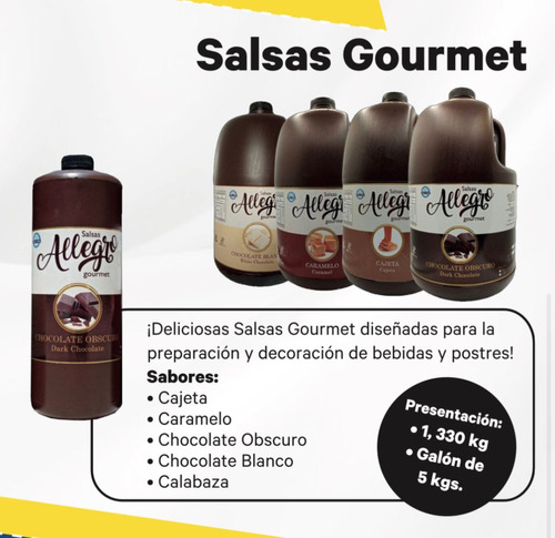 Salsas Gourmet  1.3 Kg Allegro Ingredients