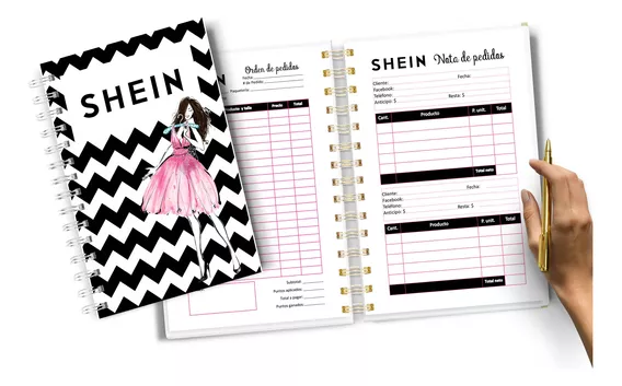 Diseño Agenda De Pedidos Shein Digital Imprimible