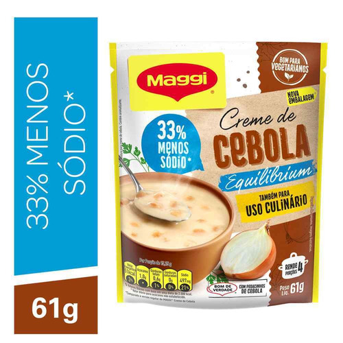 Creme de Cebola 33% Menos Sódio Maggi 61g