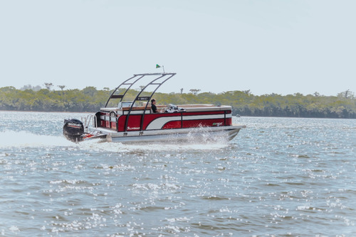 Lancha Pontoon F Boat 9500 Duplo Deck, Com Motor Mercury 300