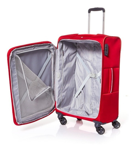 Maleta mediana Samsonite Popsoda roja, color rojo liso