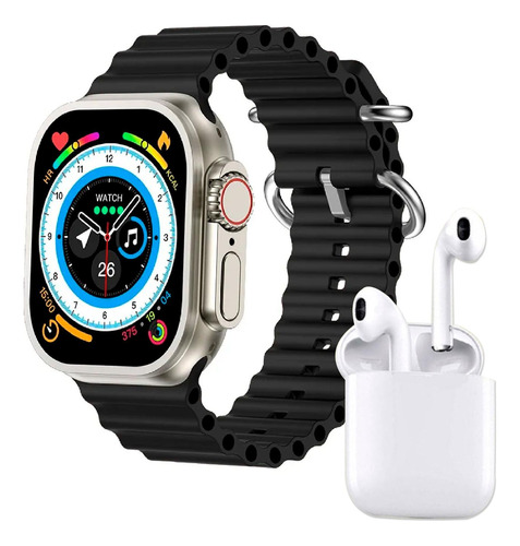 Reloj Smartwatch Vak Y3 Con Audifinos Bluetooth Fitness