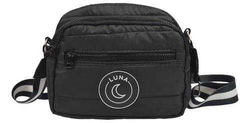 Cartera Bandolera Mujer Tela Tipo Puffer Luna De Mar 2470