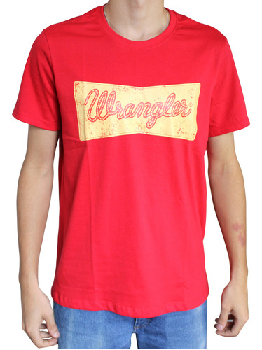 Camiseta Country Masculina Wrangler Vermelha Wm5670vm