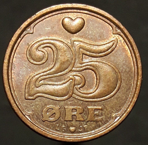 Moneda Dinamarca 25 Øre - Margrethe Ii 1994