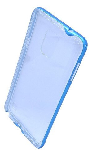 Funda Tpu Transparente Bordes Colores Compatible Samsung E5