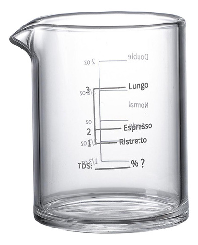 Taza Medidora De Vidrio Líquido Espresso Para Cocina, 3,3810