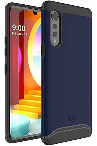 Funda Para LG Velvet 5g Protector Resistente Doble Capa Azul