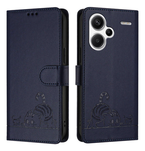 Gato Patrón Cartera Funda Compatibilidad Redmi Note 13 Pro