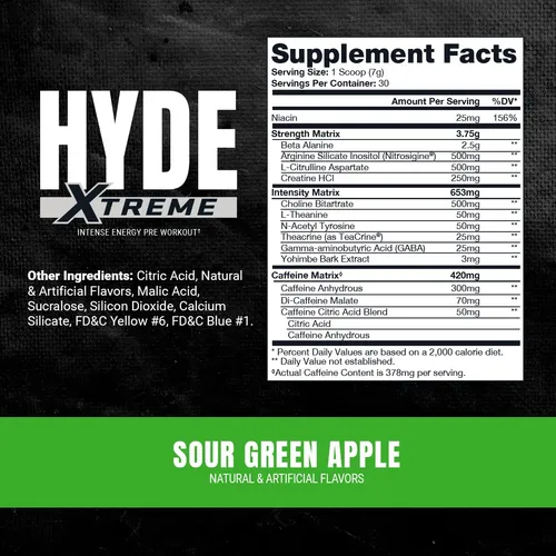 Prosupps Mr. Hyde Nitrox - Polvo De Preentrenamiento, Bebida