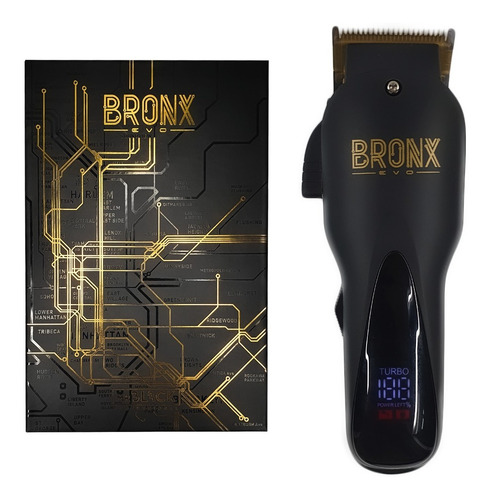 Imagen 3 de 8 de Maquina Corta Cabello Pelo Mr Black Bronx Cordless Barberia
