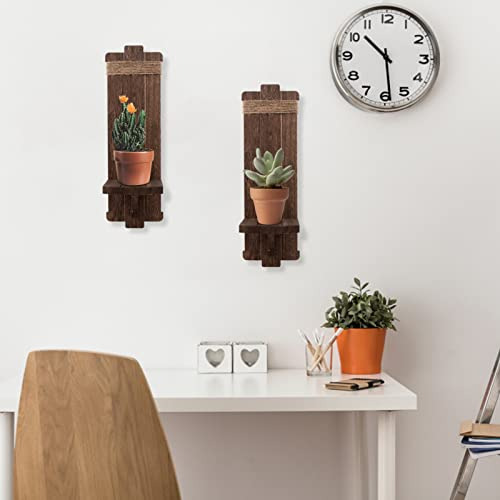 2 Piezas De Faroles De Pared Rústicos Para Velas - Portavela