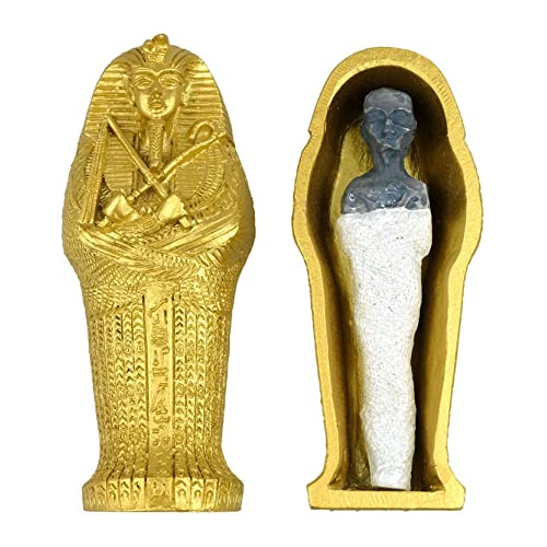 Transgood Faraón Egipcio 2pcs/set Mini Talla Estatua Dm8nv