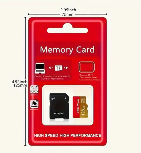 Tarjeta Sd De Alta Velocidad 128gb - Clase 10 Con Adaptador
