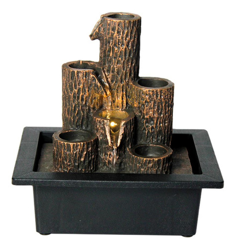 Fonte De Mesa De Coluna Em Camadas Para Relaxamento Com Mini