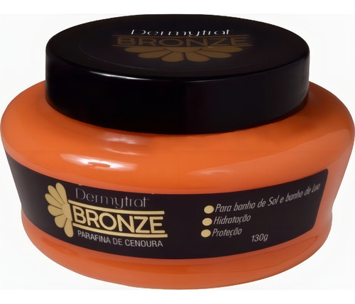 Parafina Bronze Cenoura Hidratação Proteção Dermytrat 130g