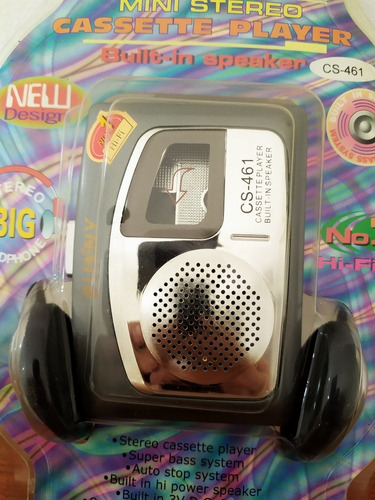 Imagen 1 de 3 de Walkman De Cassette Con Audífonos Nuevos 100% Vintage