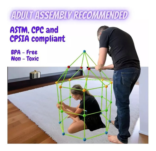 Construcción Fortaleza Castillo Túnel Tienda 3d Diy Kit 2024