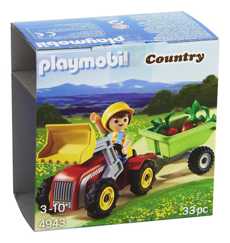 Playmobil Huevos Sorpresa Niño En Tractor Carreta #4943