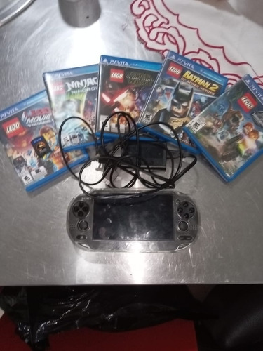 Psvita Con 6 Juegos Cargador Y Forro De Plastico