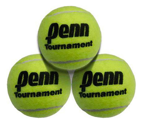 Pelota de tenis profesional Penn Tournament Sello Negro color amarillo por unidad de 1 unidades