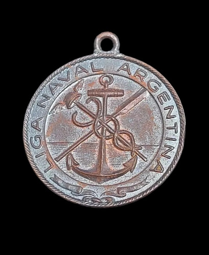 Medalla Semana Del Mar Liga Naval Argentina Año 1944 - 104