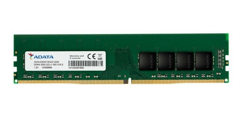 Imagen 1 de 1 de Memoria Ram Adata Ddr4 16gb 3200mhz Ad4u320016g22-sgn