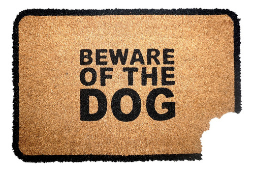 Felpudo Puerta Coco 40x60cm Beware Of Dog Cuidado Perro