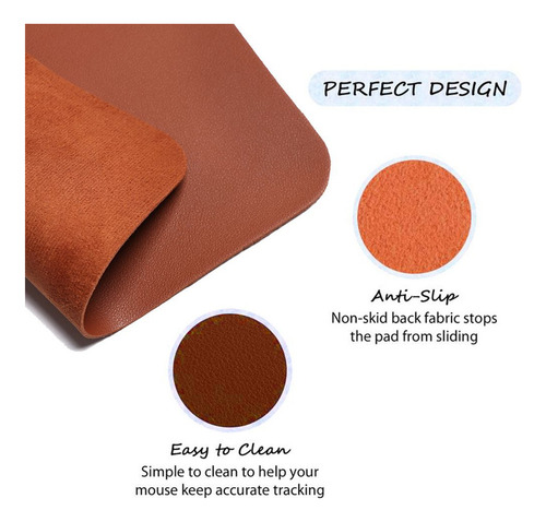 So Keyboard Mouse Mat Mouse Pad Pu Leather Desk Mat