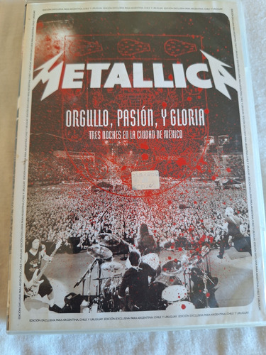 Dvd Metallica Orgullo, Pasión, Y Gloria