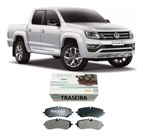 Pastilha Freio Traseira Cerâmica Amarok 3.0 Highline 2018/