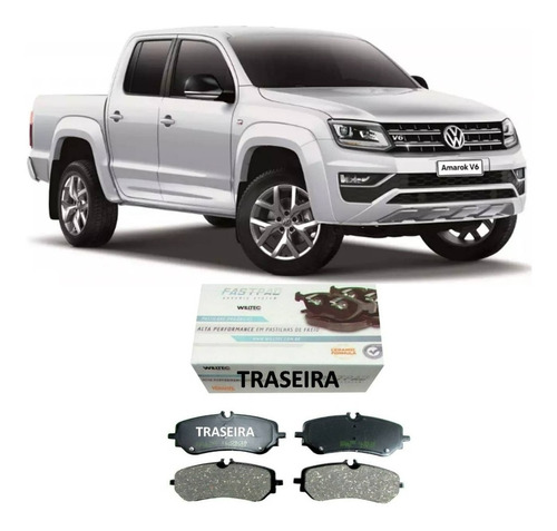 Pastilha De Freio Cerâmica Vw Amarok V6 Highline 3.0 Tdi 201