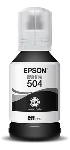 Tinta Epson T504 Negro | L4150, L4160, L6161, L6171