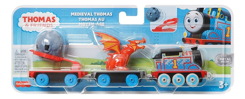 Thomas & Friends - Medieval Thomas - Metal Engine - Mattel - Color Celeste