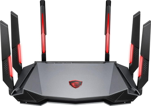 Msi Radix Axe6600 Wifi 6e Tri-band Gaming Router, Ai Qos,...