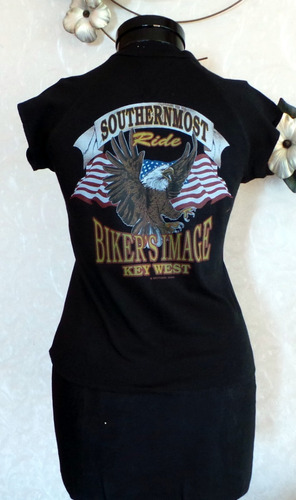 Polera Vintage Moto Southernmost Rider Key West Ride To Live