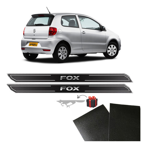 Soleira Diamante Fox 2004/2014 2 Portas Com Proteção Black