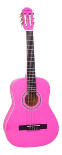 Violão Acústico Infantil Vogga Vca95 Pk 34 Nylon - Rosa