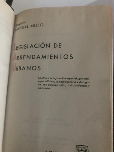 Legislación De Arrendamientos Urbanos