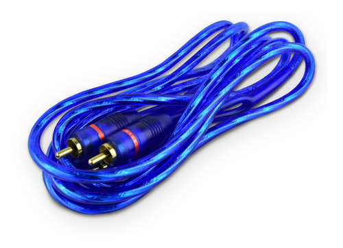 Cable Rca 2 Plug Macho Oro Azul 1. 85m