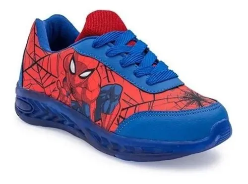 Comprar Zapatillas Casual Niño Spiderman Luces Azul ▷