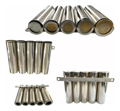 Portamonedas Marimba De Metal 11 Cm De Alto Con Resorte