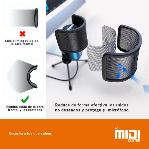 Imagen 4 de 10 de Antipop Alctron Pf06 Para Microfono Condenser Dinamico Full